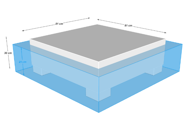 Square pool table