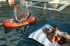 Floating pool bed
