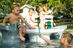 Lowbar in-pool barstool