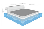 Square back pool sunbed