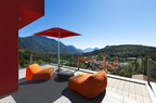 Square pool umbrella