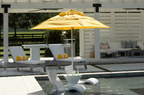 Square pool umbrella