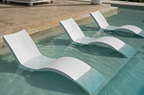 Chaise deep pool lounger