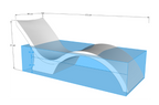 Chaise deep pool lounger