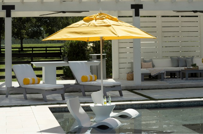 Lowback pool chair