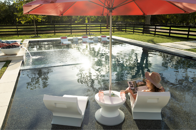 Lowback pool chair