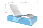 Lowback pool chair