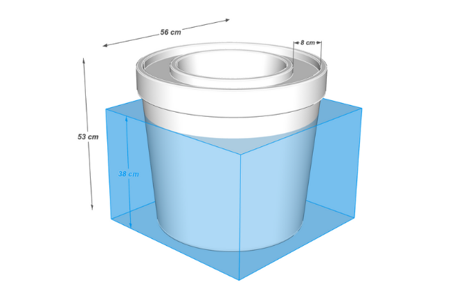 Bucket pool table