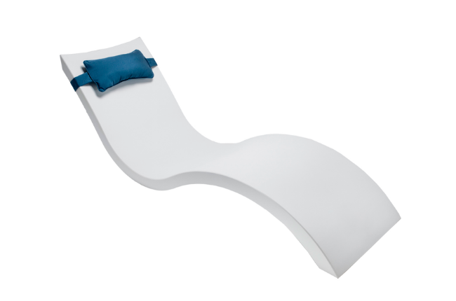 Chaise Pool Lounger Headrest Pillow