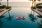 Floating pool bed