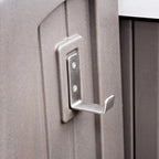 Hot tub storage steps with handrails