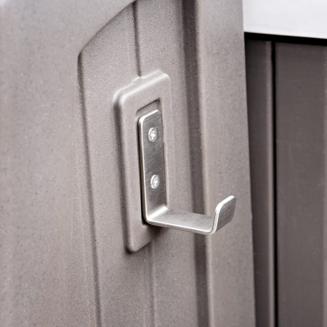 Hot tub storage steps with handrails