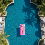 Floating pool bed