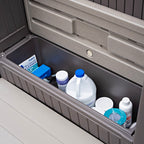 Hot tub storage steps with handrails