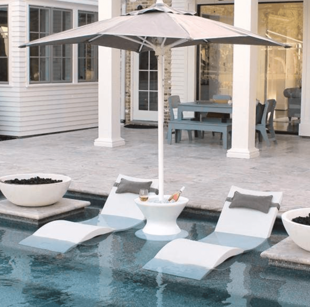Sombrilla Round de Lux Loungers