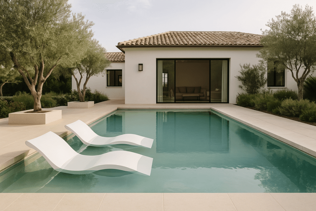 Colores de piscinas modernas. Tendencias 2026